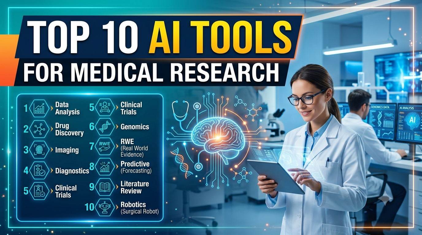 Top 10 AI Tools for Medical Research in 2026