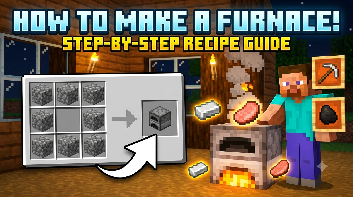 How to Make a Furnace in Minecraft: Step-by-Step Recipe GuideHow to Make a Furnace in Minecraft: Step-by-Step Recipe Guide