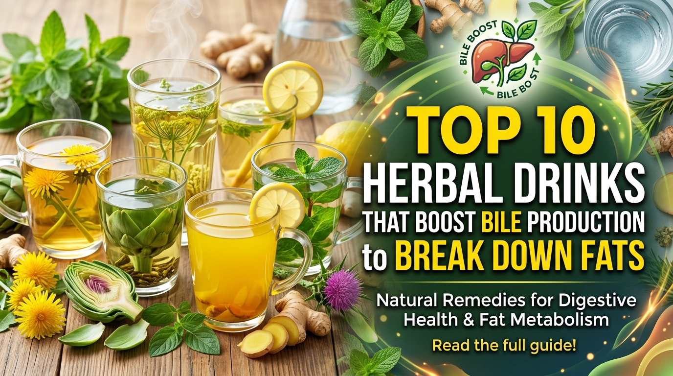 Top 10 Herbal Drinks That May Support Healthy Bile and Fat Digestion