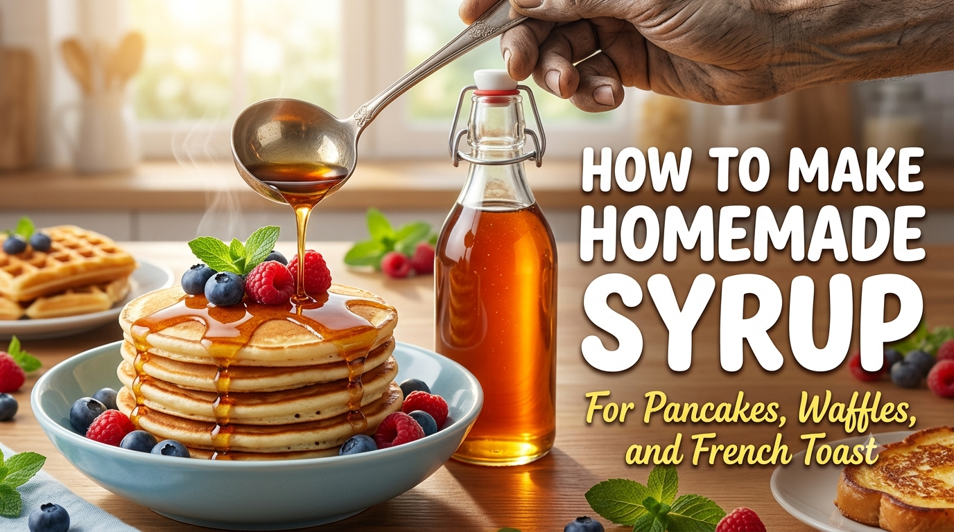How to Make Homemade Syrup for Pancakes, Waffles, and French Toast