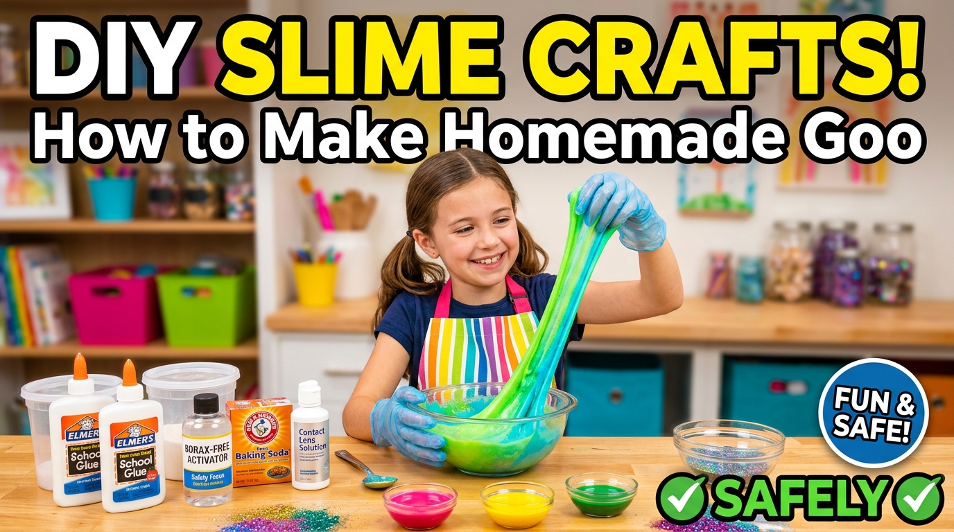 DIY Slime Crafts: How to Make Homemade Goo Safely