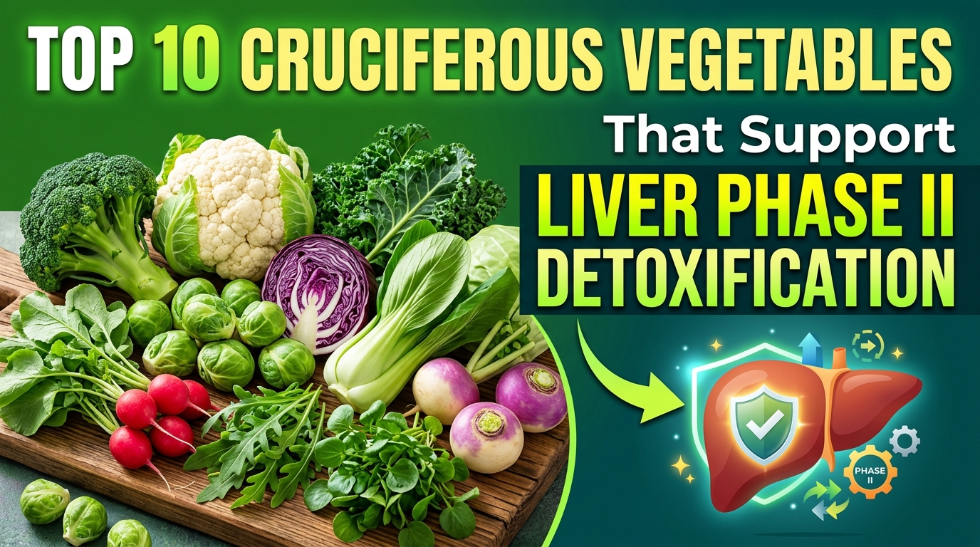 Top 10 Cruciferous Vegetables That Support Liver Phase II Detoxification