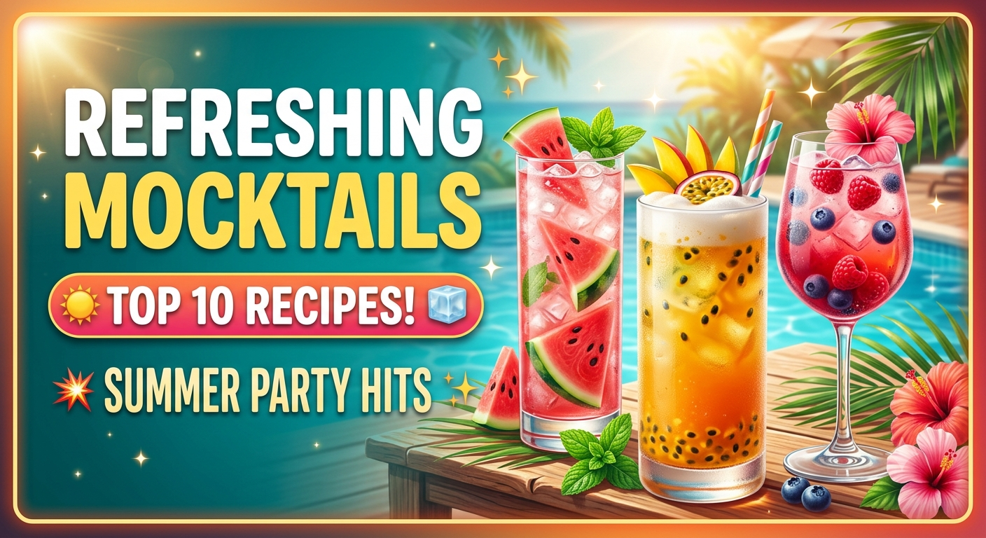Top 10 Refreshing Mocktail Recipes for Summer Parties