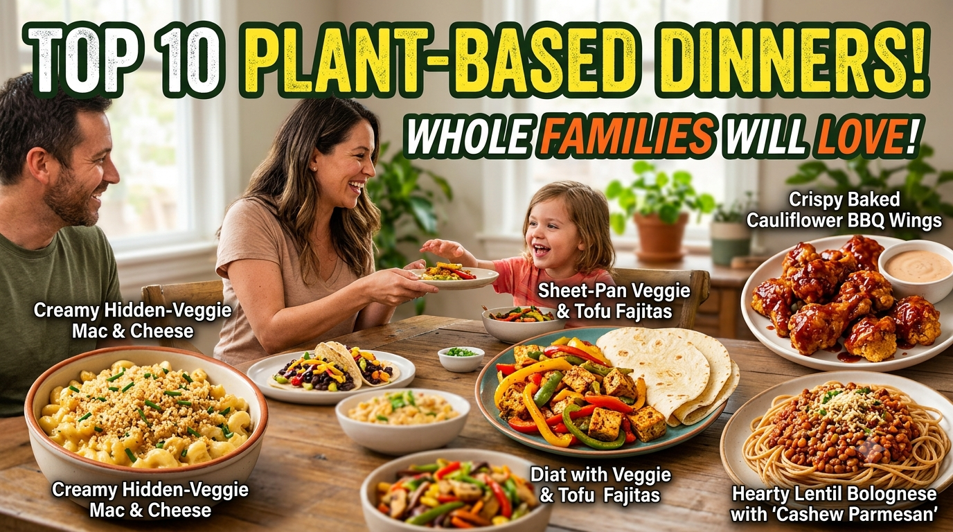 Top 10 Plant-Based Dinner Recipes Whole Families Will Love