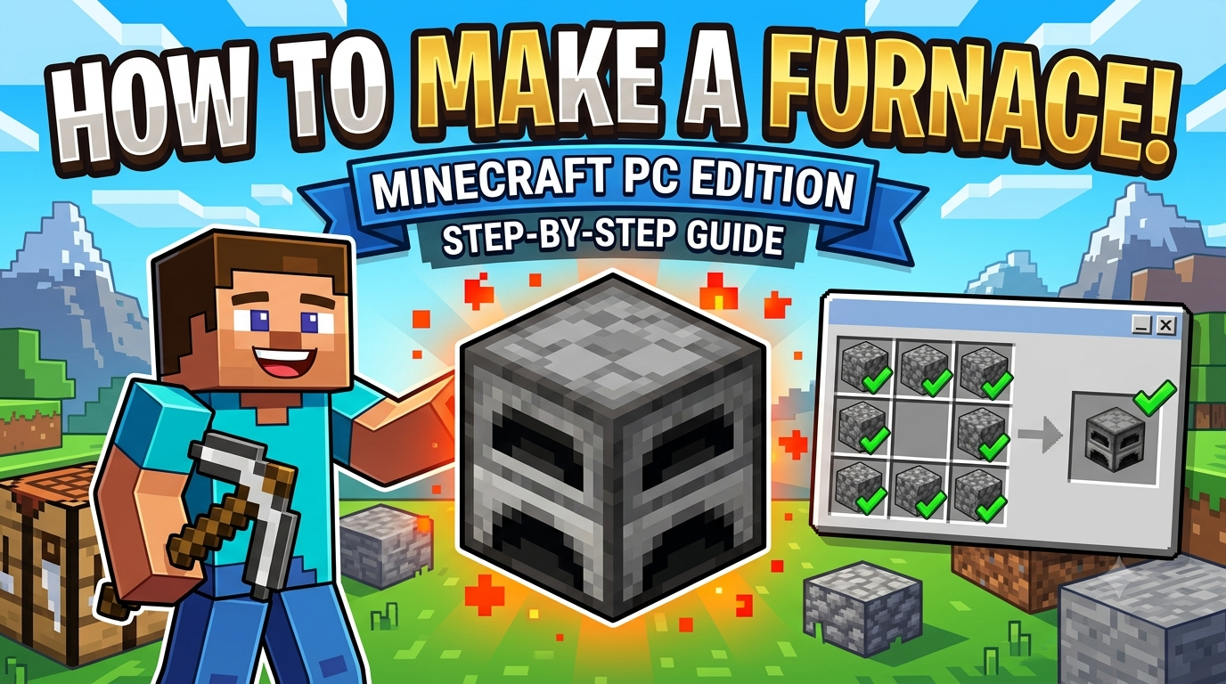 How to Make a Furnace in Minecraft PC Edition