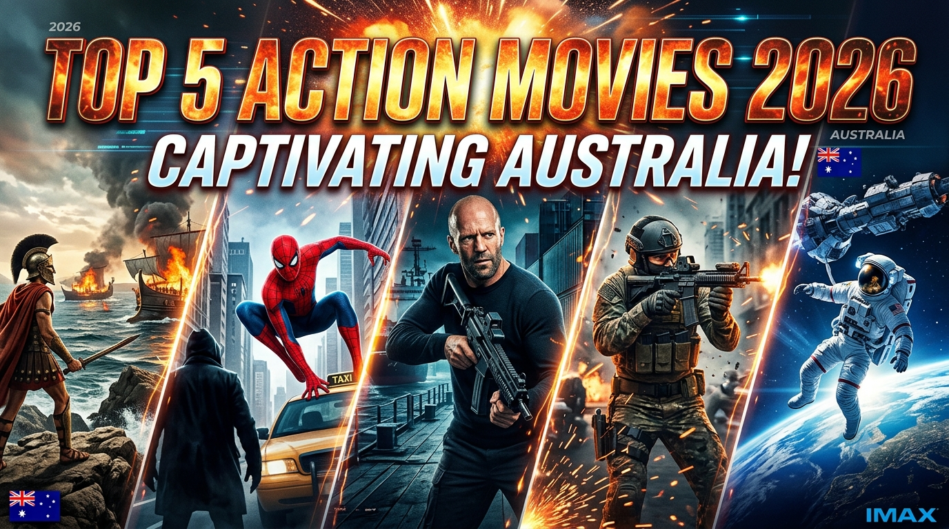 Top 5 Action-Packed Movies Captivating Australian Audiences in 2026 The Australian cinematic landscape in 2026 is experiencing an unprecedented golden era. Following record-breaking box office figures across major cities from Sydney to Perth, moviegoers are flooding theaters to witness jaw-dropping practical stunts, state-of-the-art CGI, and adrenaline-fueled storytelling. Variety Australia + 1 Action cinema has evolved beyond mindless explosions; today’s Australian audiences demand high-stakes drama, immersive world-building, and cutting-edge visual tech. Below is an in-depth breakdown of the top 5 action-packed movies taking Australian theaters by storm this year. 1. The Odyssey (Dir. Christopher Nolan) Christopher Nolan’s epic historical action spectacle has emerged as a undisputed box-office juggernaut down under, delivering Australia's biggest opening weekend of 2026 with over $13.5 million AUD. AdNews Genre: Epic Historical Action / Adventure Core Appeal: Mind-bending IMAX action sequences and visceral practical effects. Why It’s Captivating Australia Aussie audiences have turned out in droves to experience The Odyssey on IMAX screens. Recounting the turbulent journey of Odysseus following the fall of Troy, Nolan eschews excessive green-screen work in favor of massive real-world set builds, nautical set-pieces, and grueling tactical combat sequences. The raw scale of the film's naval battles has redefined cinematic spectacle for 2026. AdNews 2. Spider-Man: Brand New Day Marvel Studios and Sony Pictures delivered one of the most anticipated blockbusters of the decade, dominating Australian box-office charts for weeks following its late-winter release. Movie Insider Genre: Superhero Action / Sci-Fi Core Appeal: Grounded martial arts choreography combined with high-flying city traversal. Why It’s Captivating Australia Stepping away from cosmic multi-universe chaos, Spider-Man: Brand New Day brings Peter Parker back to his gritty, street-level roots. Aussie viewers have praised the film's raw, fluid combat sequences and stunt work, which lean heavily into physical acrobatic martial arts. The film balances high-velocity chase sequences with intense emotional stakes, making it a favorite across all demographics. Movie Insider 3. Mutiny (Starring Jason Statham) Action legend Jason Statham returns with a high-octane maritime thriller that has captivated lovers of classic, hard-hitting action cinema. Movie Insider Genre: Action Thriller / Revenge Core Appeal: CQC (Close-Quarters Combat), explosive gunplay, and survival mechanics. Why It’s Captivating Australia In Mutiny, Statham plays Cole Reed, a private security operative framed for the murder of a global billionaire. Forced to run while uncovering a deep-state conspiracy, the film delivers non-stop, visceral set pieces set across cargo ships and industrial docklands. Australian action purists have praised the film for its relentless pace, relentless hand-to-hand combat, and practical stuntwork. Movie Insider 4. Onslaught (Dir. Adam Wingard) Directed by Adam Wingard, Onslaught is a high-concept action-horror hybrid that brings unrelenting tension and sci-fi warfare to the big screen. Movie Insider Genre: Sci-Fi Action / Creature Feature Core Appeal: Tactical military ops versus lethal, mutated threats. Why It’s Captivating Australia When a rogue squad of genetically engineered super-soldiers escapes containment, a specialized tactical unit is deployed to neutralize them in a tight, high-mortality survival scenario. The film combines heavy tactical weaponry with intense creature-feature violence, appealing directly to fans of military shooters and survival action thrillers. Movie Insider 5. Project Hail Mary Combining hard science fiction with pulse-pounding survival action, Project Hail Mary has become one of the year's standout word-of-mouth hits across Australia. Variety Australia Genre: Sci-Fi Action / Survival Thriller Core Appeal: High-stakes problem solving, deep-space maneuvers, and intense orbital action. Why It’s Captivating Australia Adapted from Andy Weir's hit novel, the film captures the desperate mission of a lone astronaut tasked with saving Earth from an extinction-level solar crisis. Australian audiences have responded to the blend of high-tension orbital maneuvers, catastrophe management, and heart-pounding suspense, proving that cerebral action can draw massive crowd turnouts. Variety Australia Australian Action Cinema Trends in 2026 The massive success of these top 5 titles highlights several key shifts in Australian viewing habits: Demand for Premium Formats: Premium Large Formats (PLF) like IMAX and Dolby Cinema are seeing record-breaking ticket sales, as viewers seek out theatrical experiences that cannot be replicated at home. AdNews Practical Stunts Over CGI: Audiences are increasingly drawn to films that feature authentic set builds, real choreography, and physical effects. AdNews Hybrid Genres: The line between pure action and sub-genres (thriller, sci-fi, historical epic) continues to blur, offering deeper narrative weight alongside adrenaline moments. Whether you're looking for high-flying superhero combat, brutal hand-to-hand thrillers, or epic historical warfare, 2026 stands out as one of the strongest years for action cinema in Australian box-office history. AdNews Where would you like to go next? Explore top Australian home-grown films in 2026 Get streaming release dates for 2026 action movies Analyze the 2026 Australian box office trends