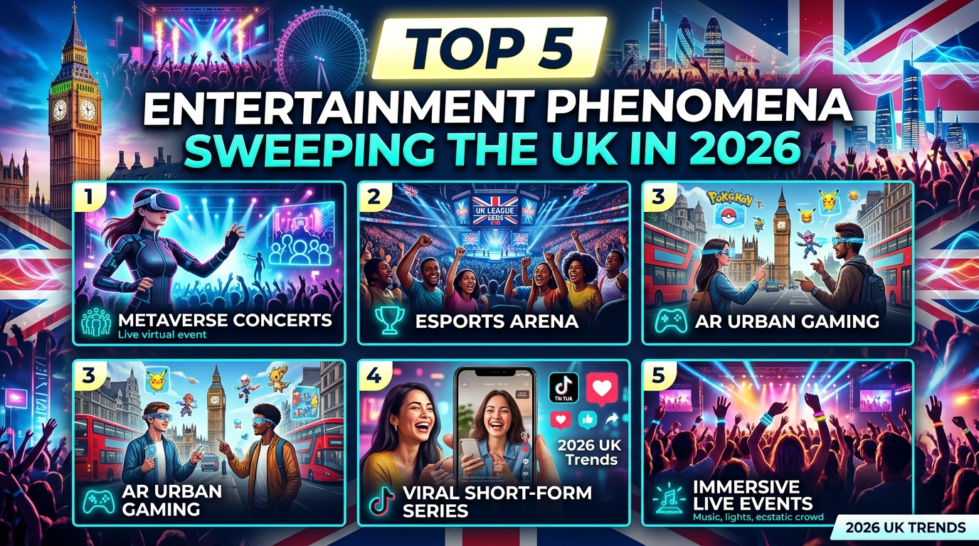 Top 5 Entertainment Phenomena Sweeping the UK in 2026