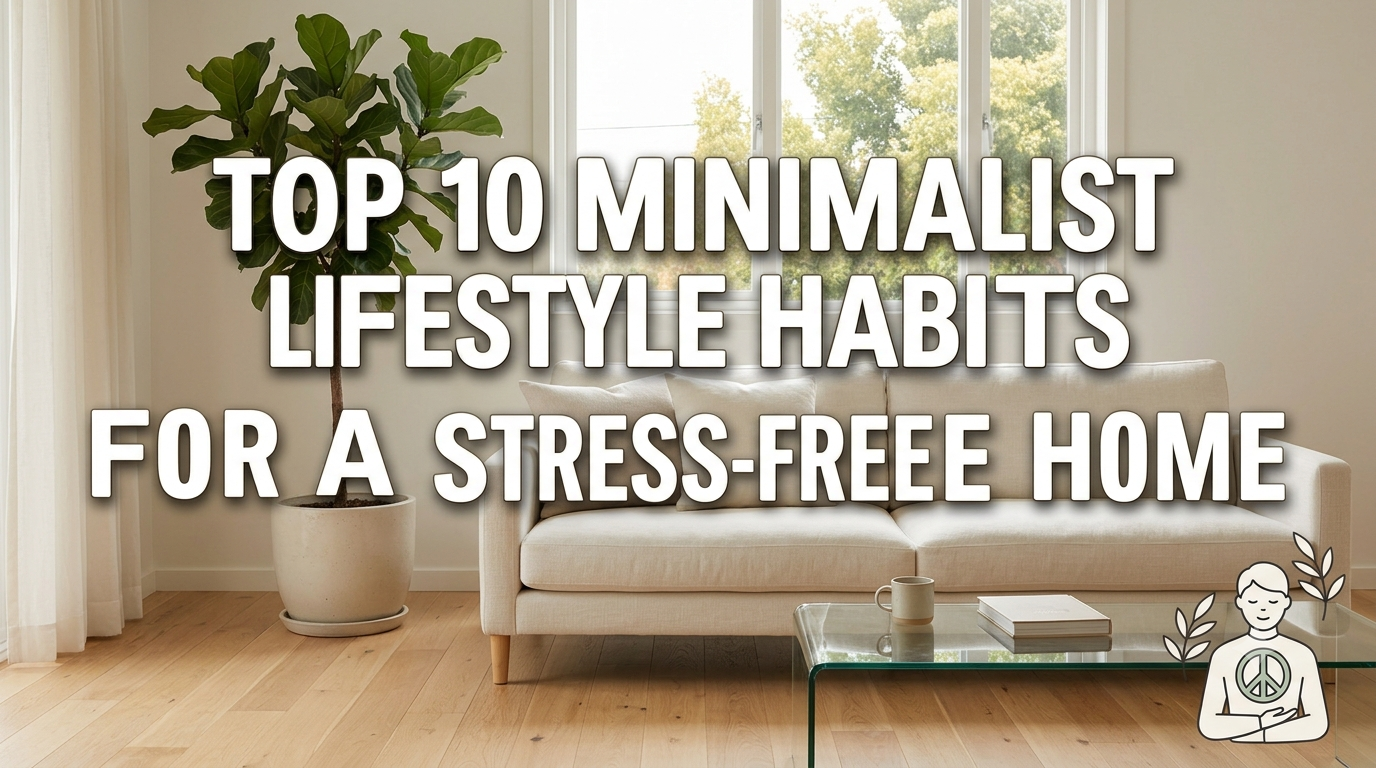 Top 10 Minimalist Lifestyle Habits for a Stress-Free Home