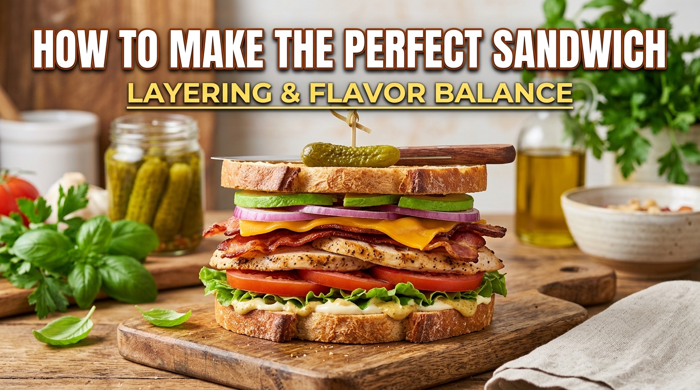 How to Make the Perfect Sandwich: Layering and Flavor Balance
