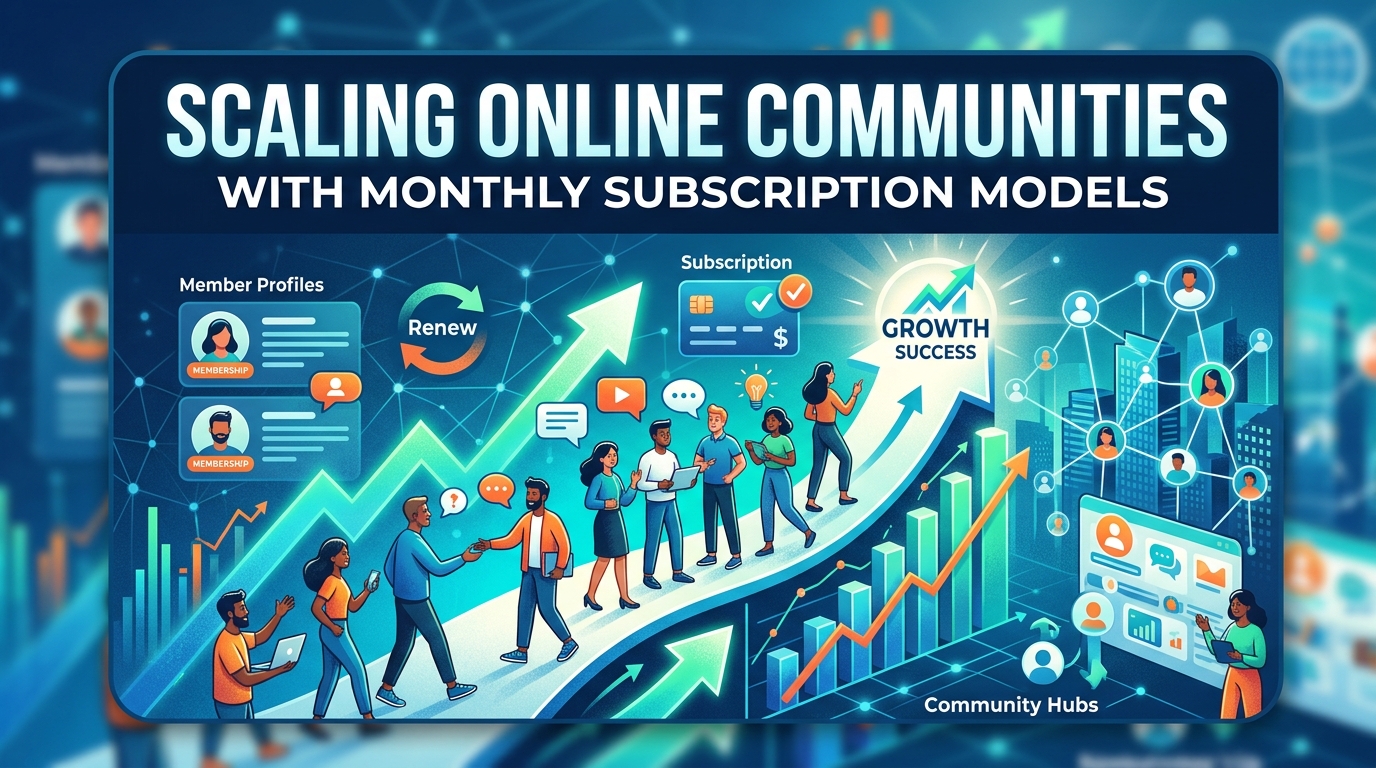 Scaling Online Communities with Monthly Subscription Models