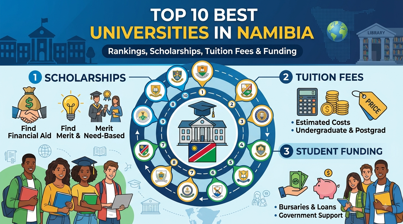 Top 10 Best Universities in Namibia: Scholarships, Tuition Fees, and Student Funding
