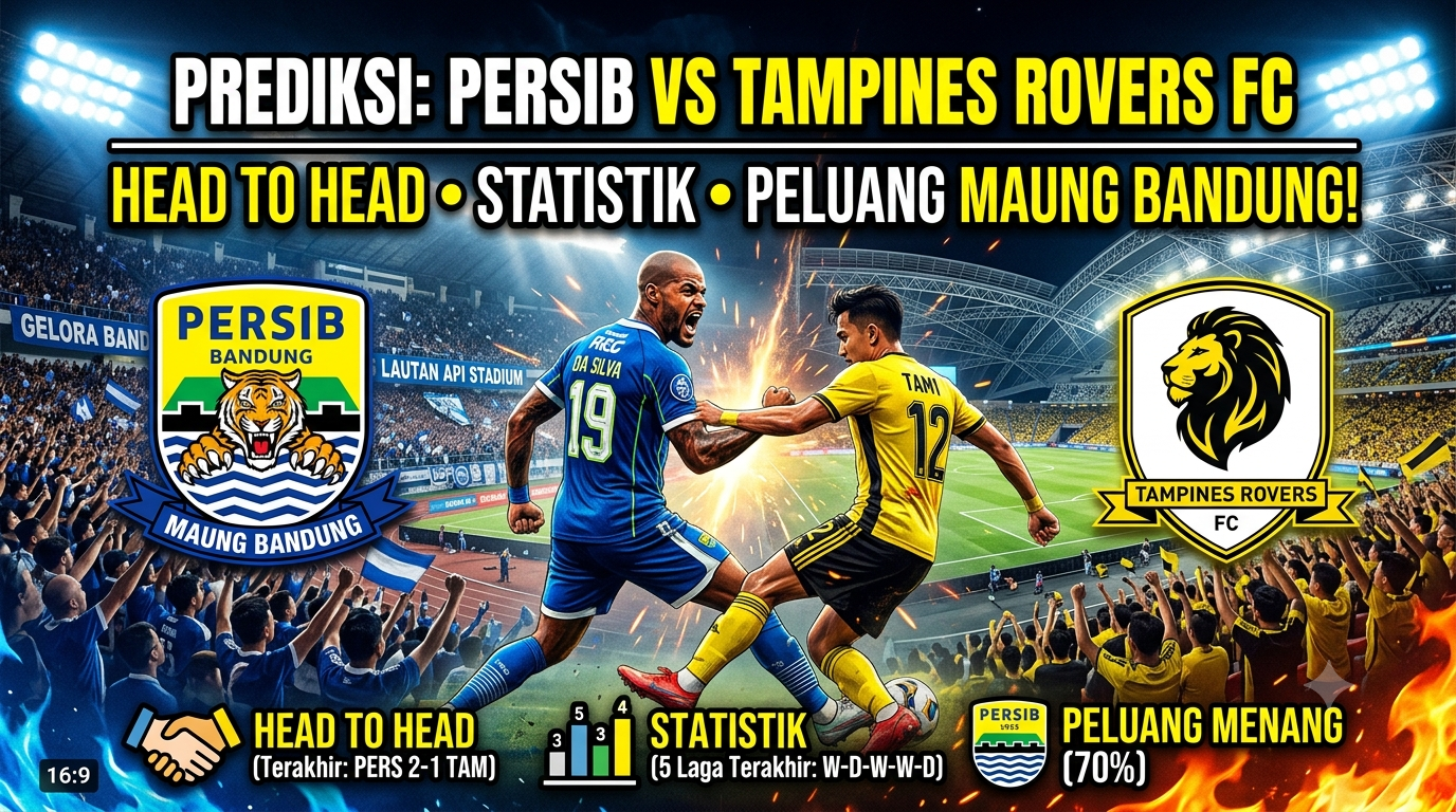 Prediksi Persib vs Tampines Rovers FC: Head to Head, Statistik, dan Peluang Maung Bandung