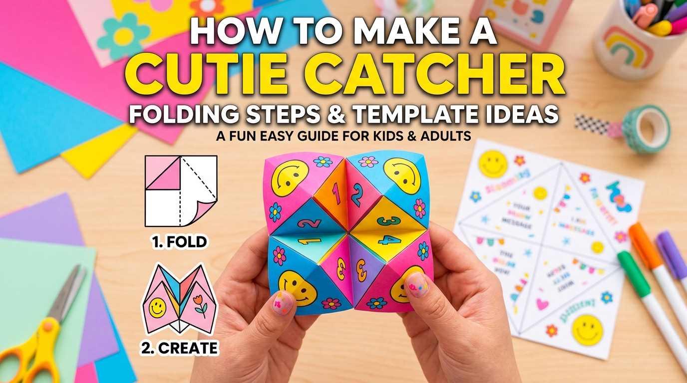How to Make a Cootie Catcher: Folding Steps and Template Ideas