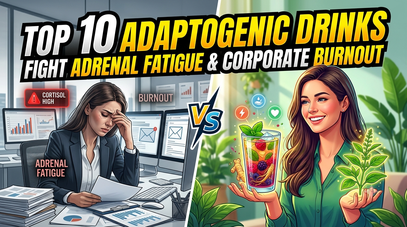 Top 10 Adaptogenic Drinks to Fight Adrenal Fatigue and Corporate Burnoutv