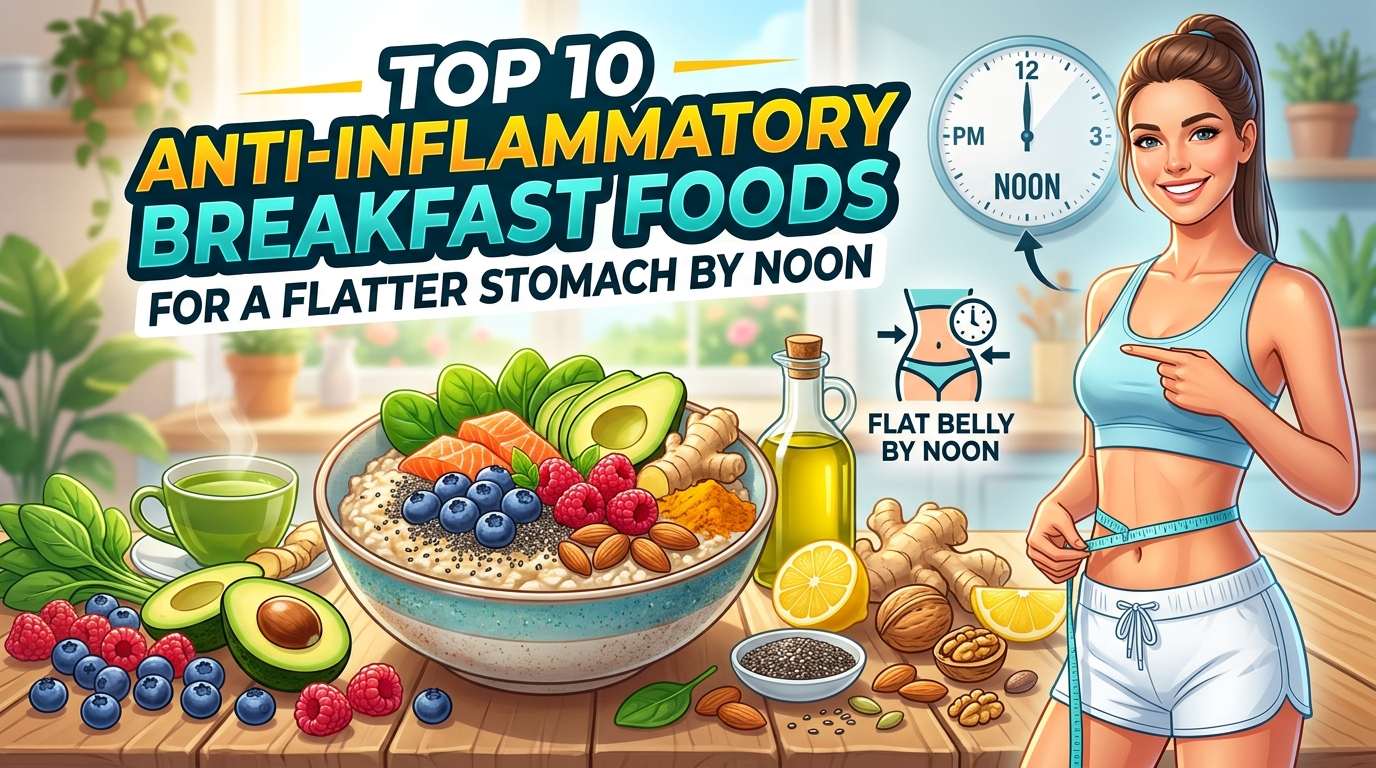 Top 10 Anti-Inflammatory Breakfast Foods for a Flatter Stomach by Noon