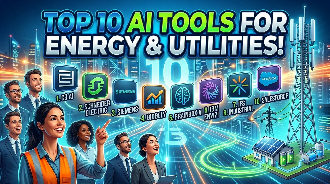 Top 10 AI Tools for Energy and Utilities: Transforming the Power Sector in 2026