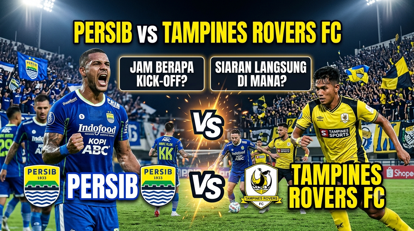 Persib vs Tampines Rovers FC: Jam Berapa Kick-off dan Siaran Langsung di Mana?