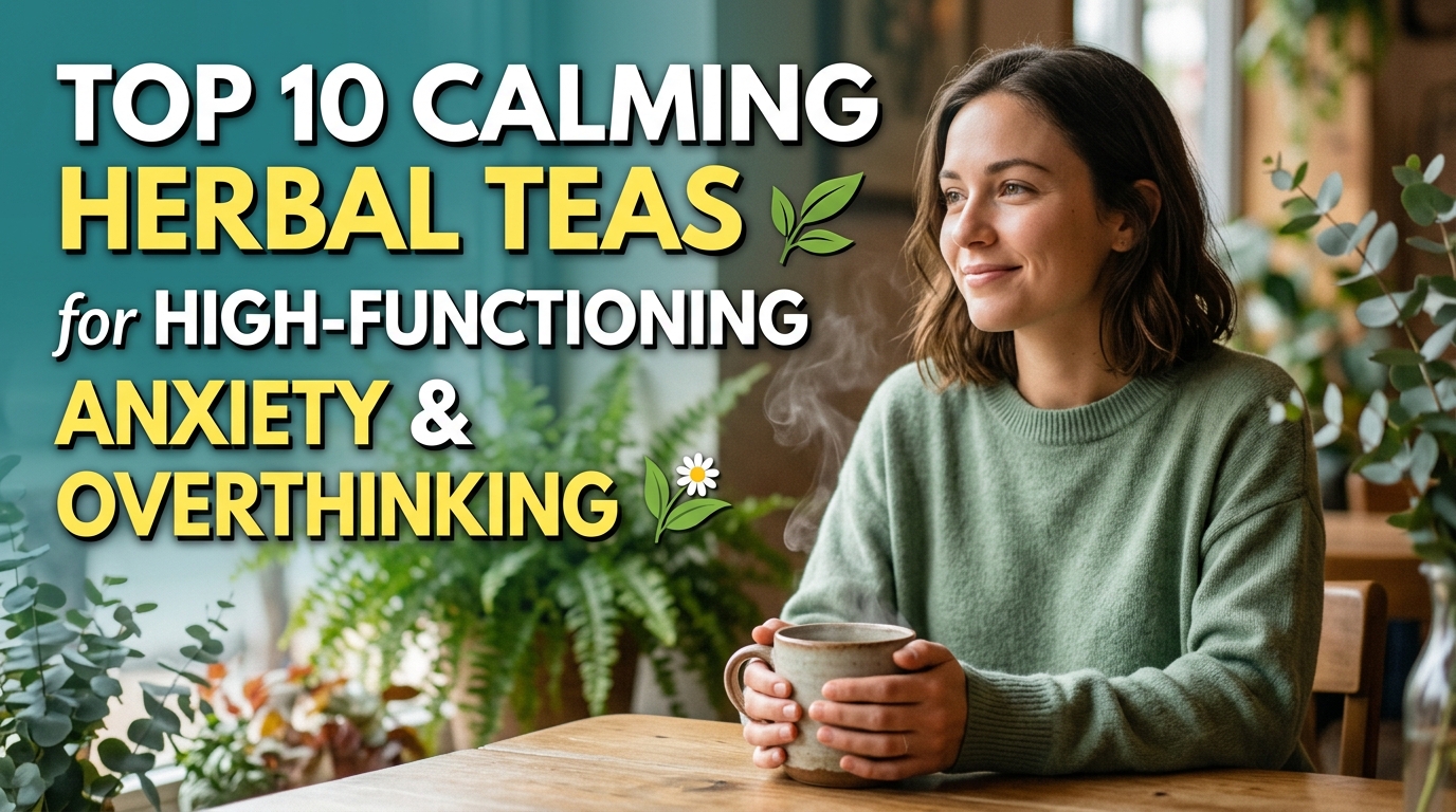 Top 10 Calming Herbal Teas for High-Functioning Anxiety and Overthinking
