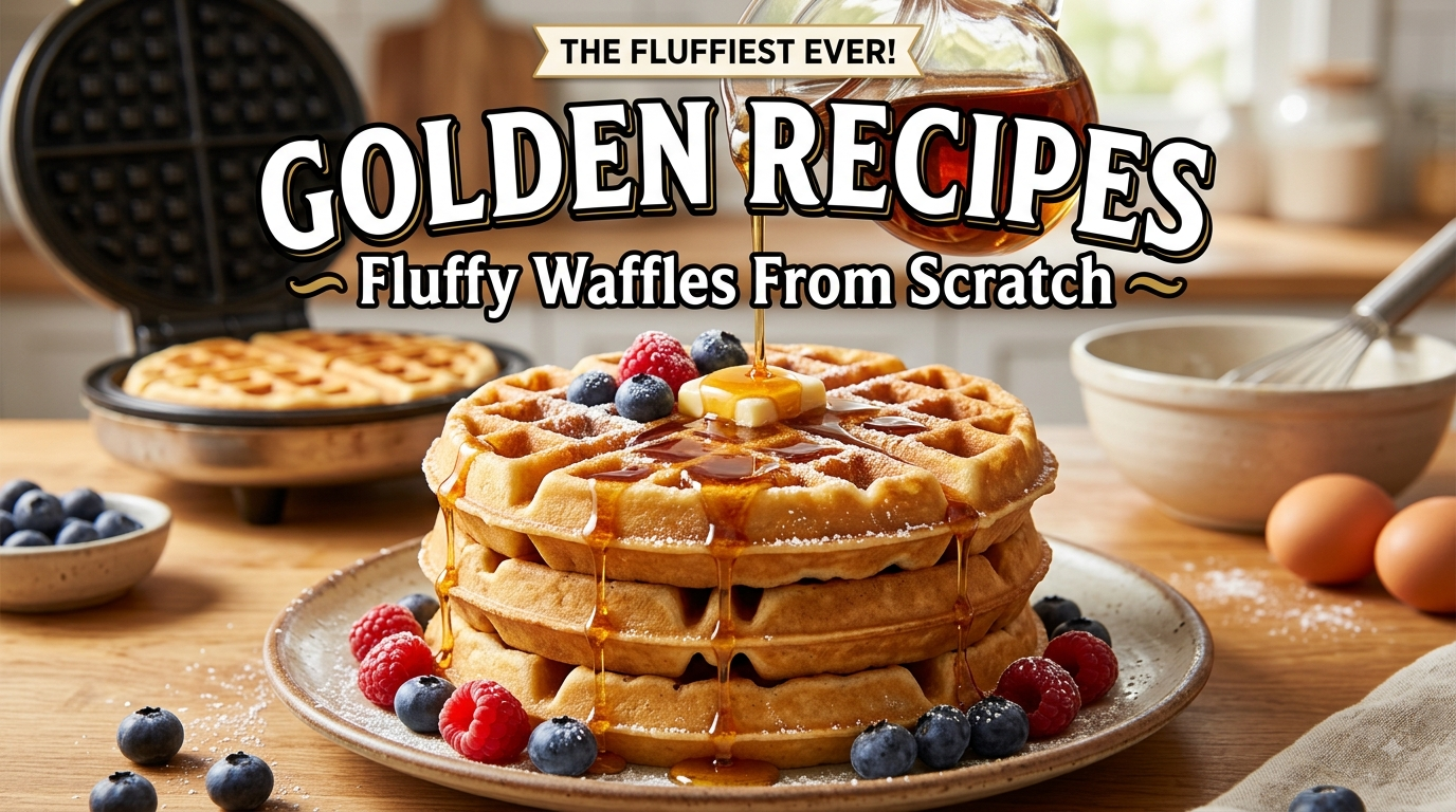 How to Make Fluffy Waffles From Scratch: The Golden Recipes