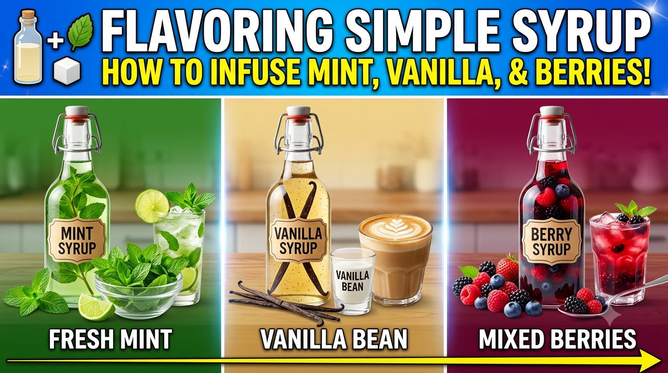Flavoring Simple Syrup: How to Infuse Mint, Vanilla, and Berries