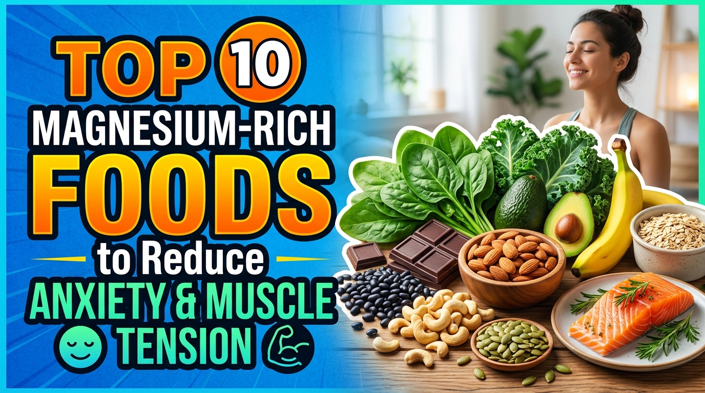 Top 10 Magnesium-Rich Foods to Reduce Anxiety and Muscle Tension