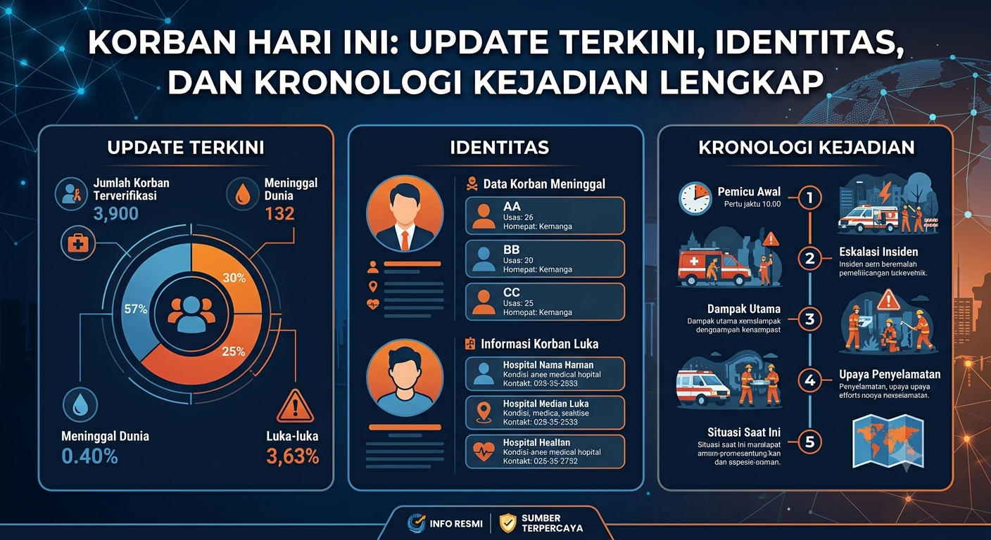Korban Hari Ini: Update Terkini, Identitas, dan Kronologi Kejadian Lengkap