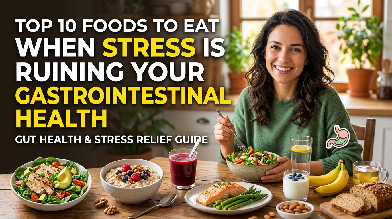 Top 10 Foods to Eat When Stress Is Ruining Your Gastrointestinal Health