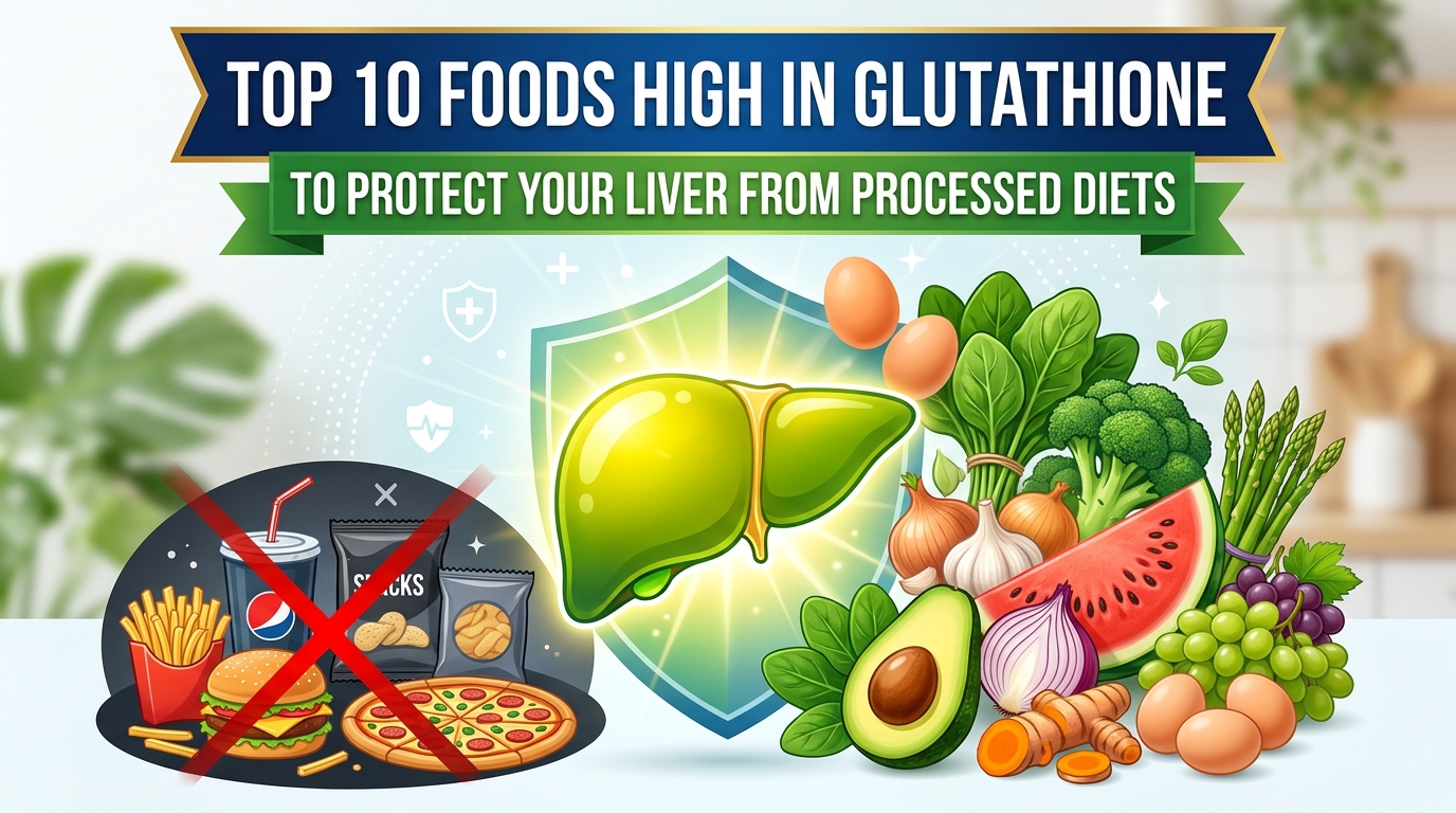 Top 10 Foods High in Glutathione to Support Liver Health on a Processed Diet