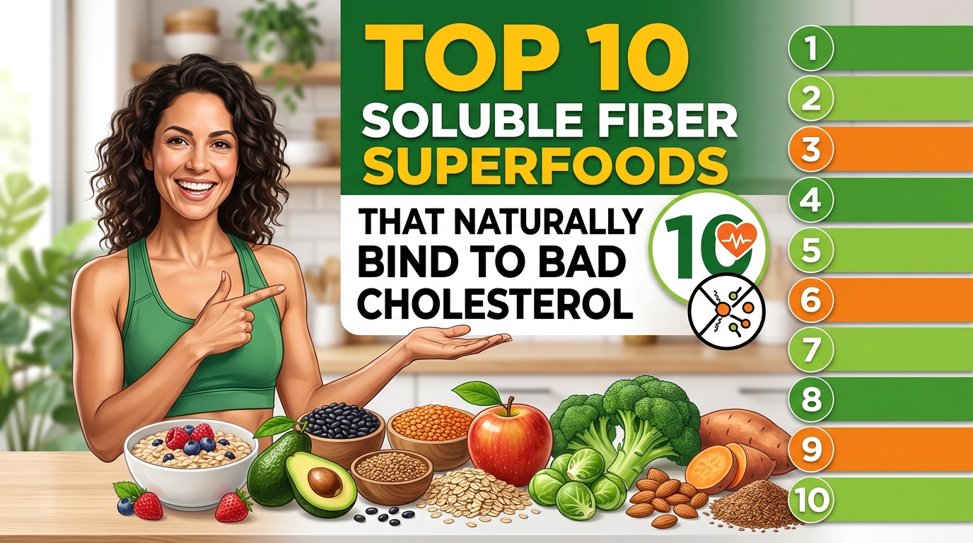 Top 10 Soluble Fiber Superfoods That Naturally Help Lower Bad Cholesterol