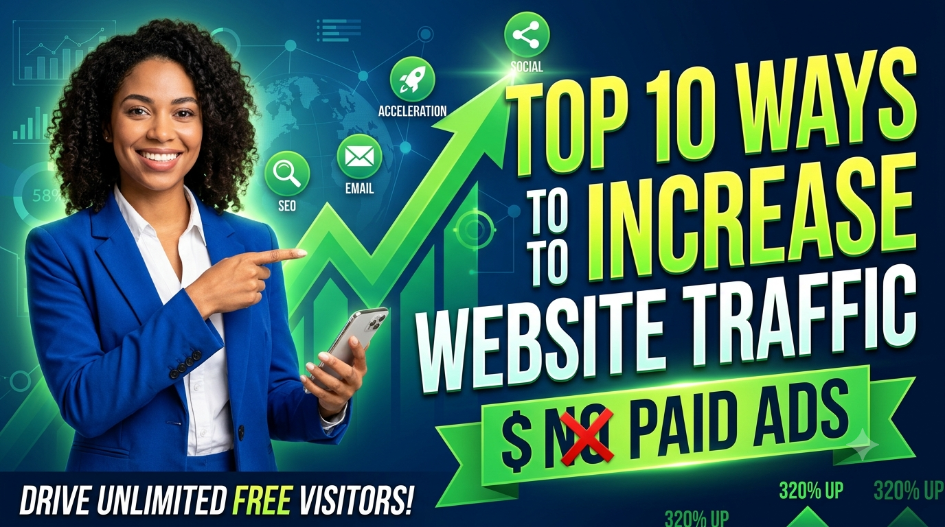 Top 10 Ways to Increase Website Traffic Without Paid Ads
