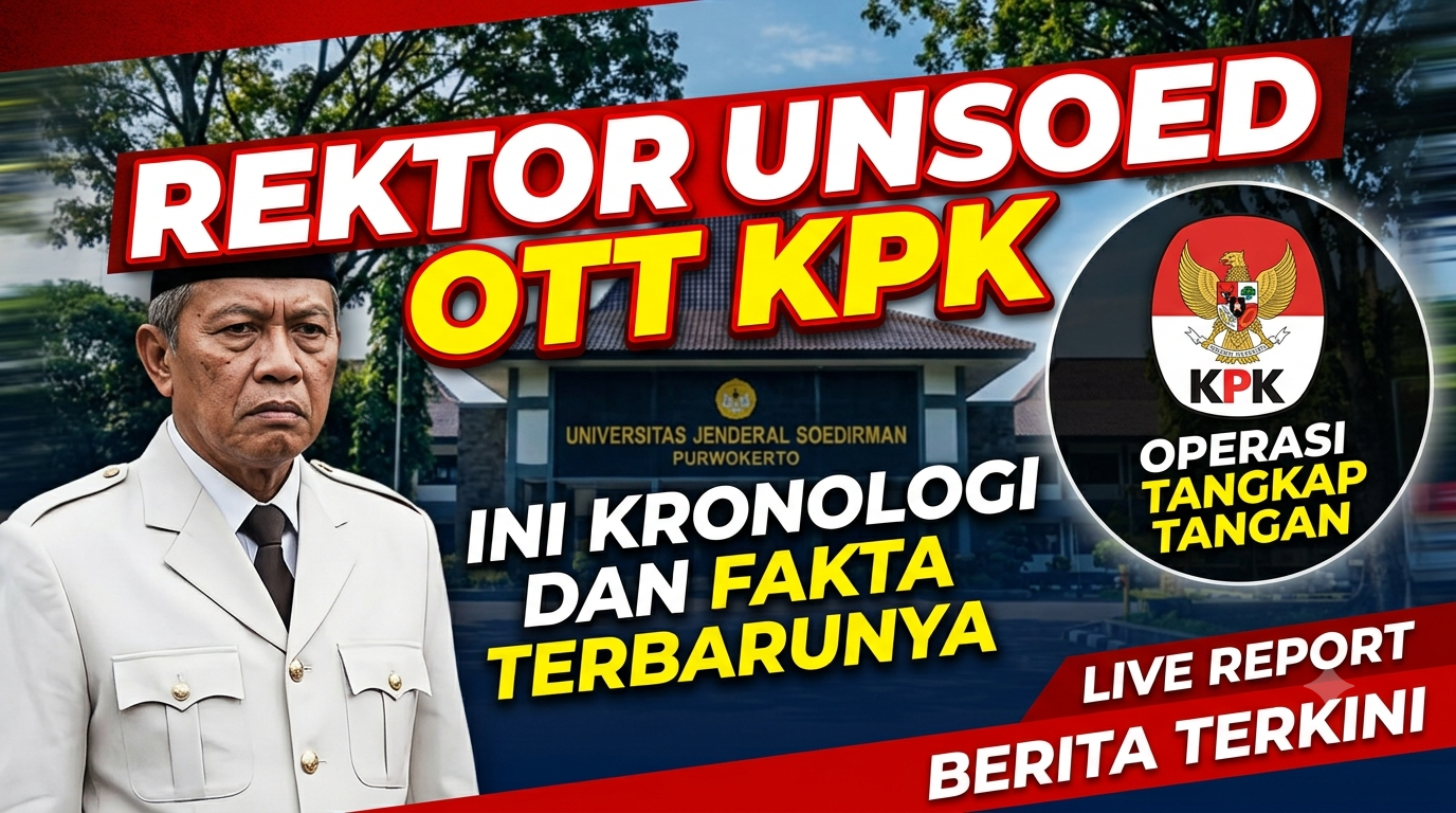 Rektor Unsoed OTT KPK, Ini Kronologi dan Fakta Terbarunya
