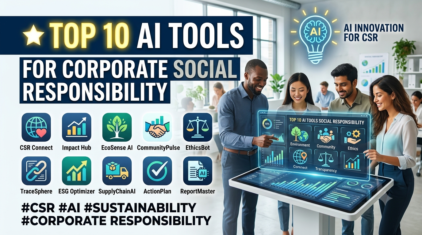 Top 10 AI Tools for Corporate Social Responsibility
