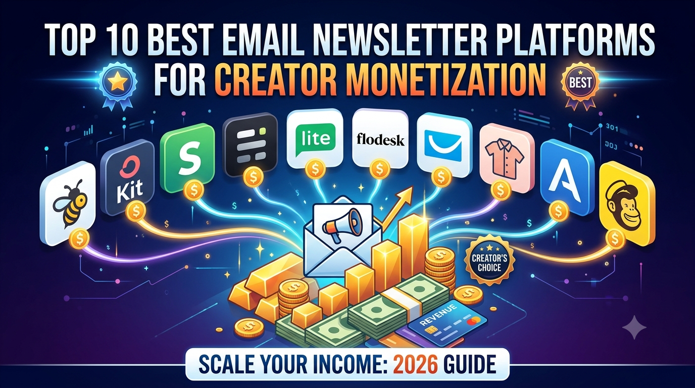Top 10 Best Email Newsletter Platforms for Creator Monetization