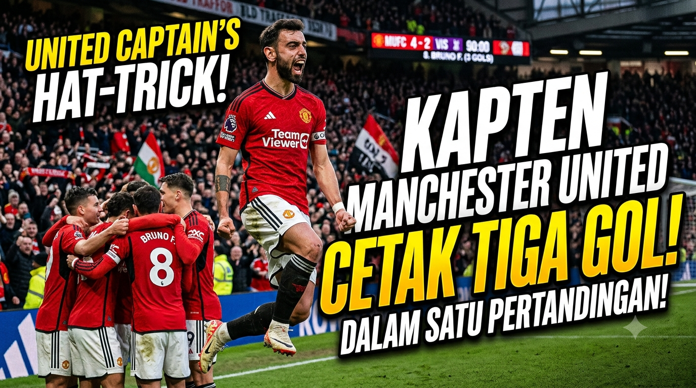 Kapten Manchester United Cetak Tiga Gol dalam Satu Pertandingan