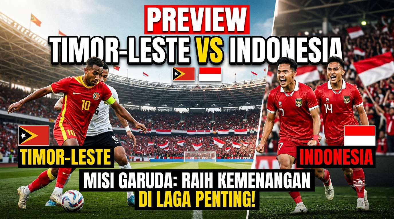 Preview Timor-Leste vs Indonesia: Misi Garuda Raih Kemenangan di Laga Penting