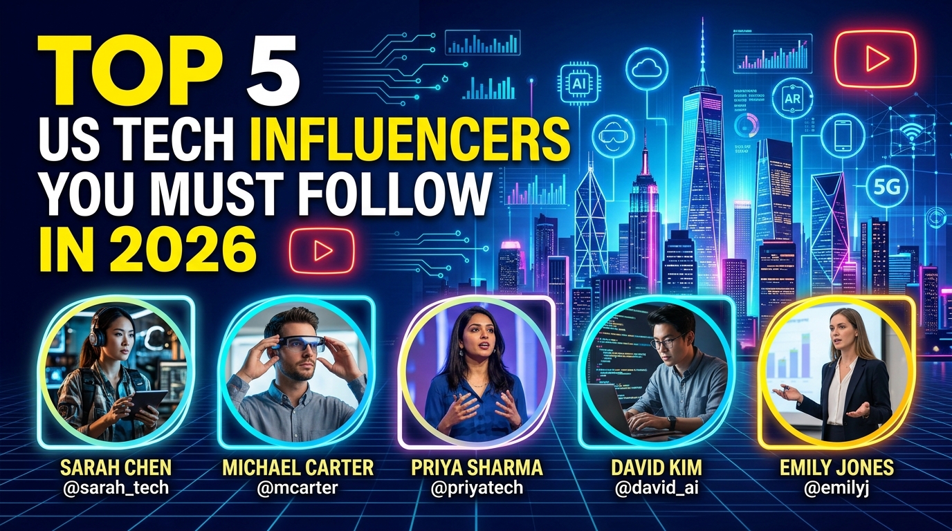 Top 5 US Tech Influencers You Must Follow in 2026