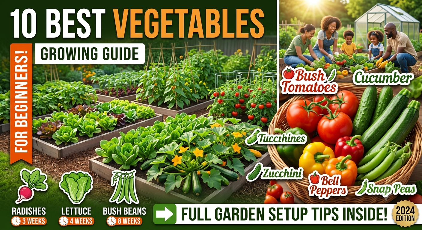 Top 10 Best Garden Vegetables to Grow for Beginners