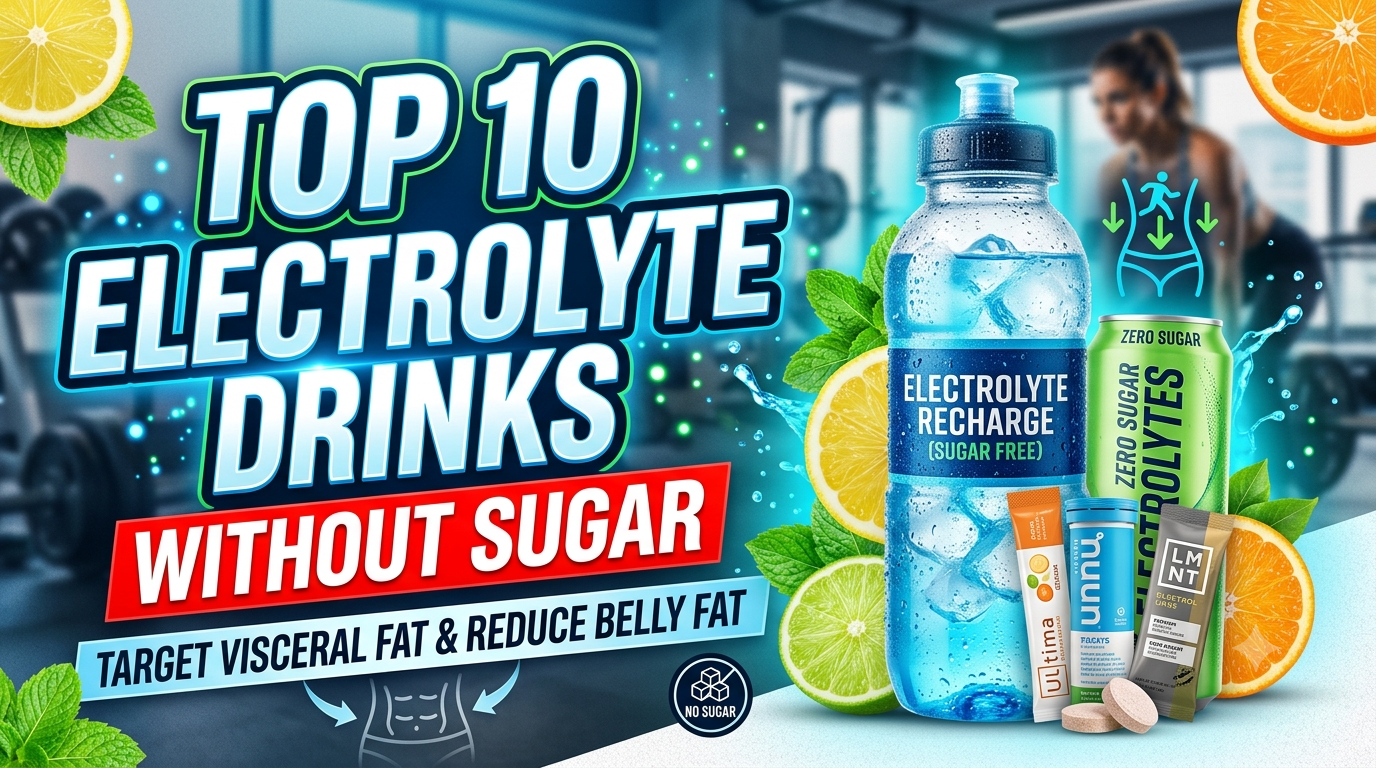 Top 10 Electrolyte Drinks Without Sugar to Target Visceral Fat