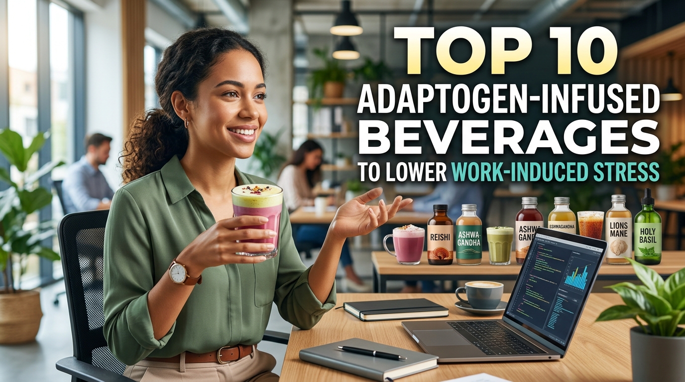 Top 10 Adaptogen-Infused Beverages to Lower Work-Induced Stress