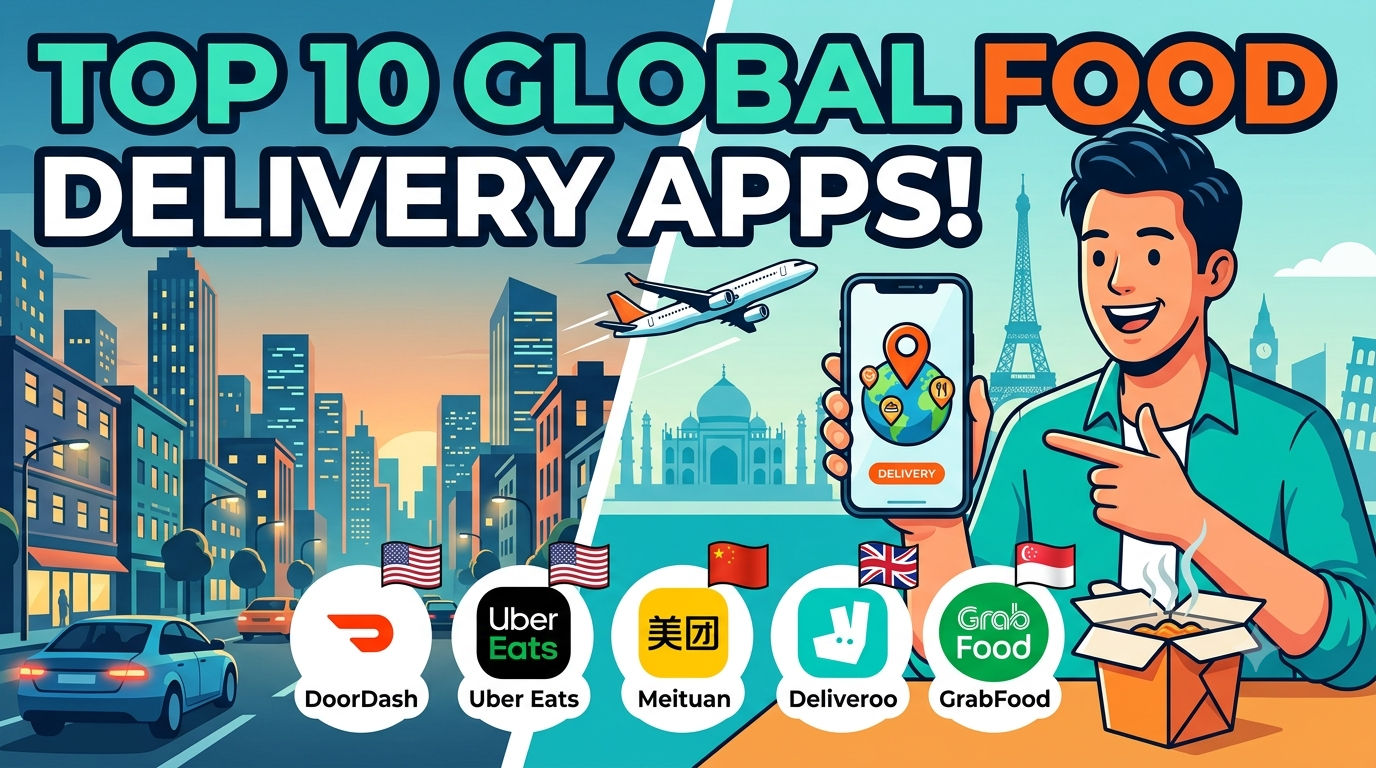 Top 10 Food Delivery Apps and Websites Around the World