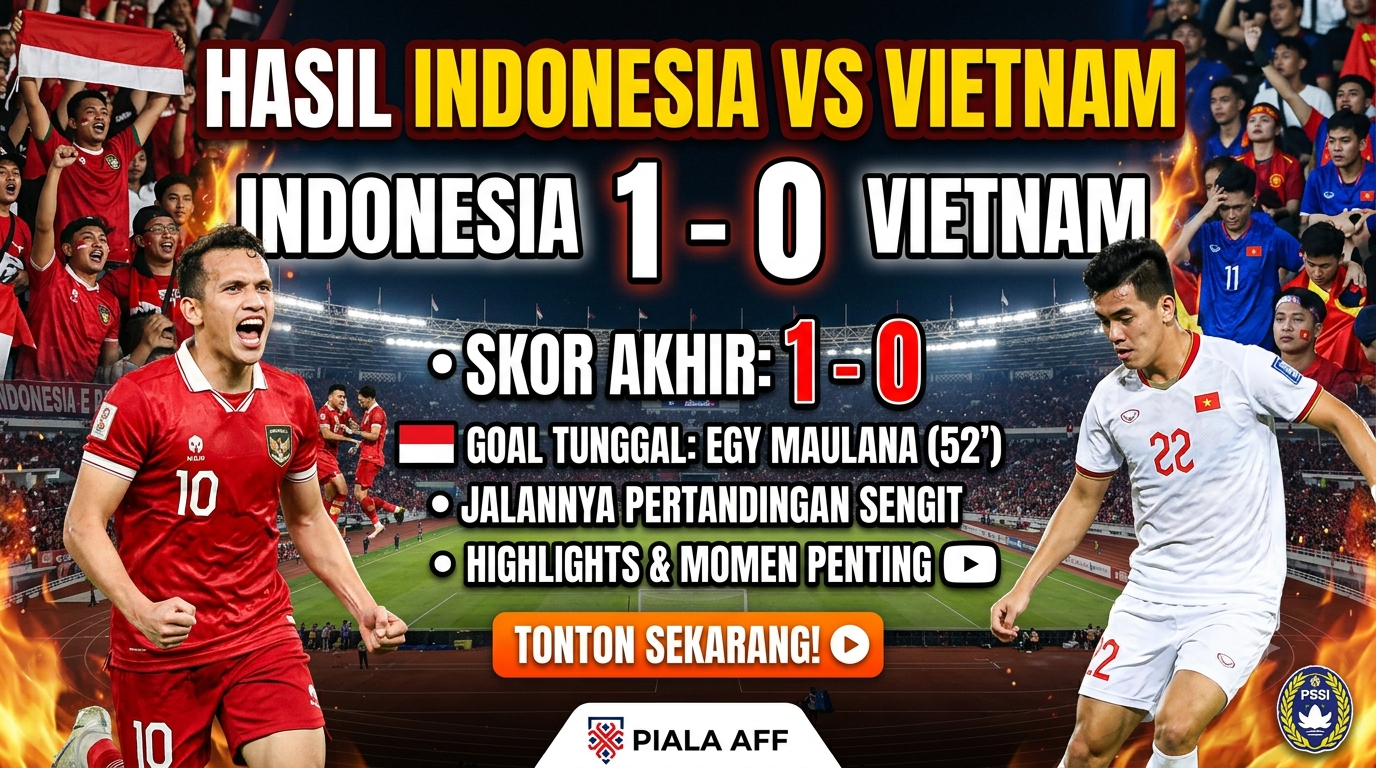 Indonesia vs Vietnam Hari Ini: Jadwal, Prediksi Skor, dan Susunan Pemain Terbaru