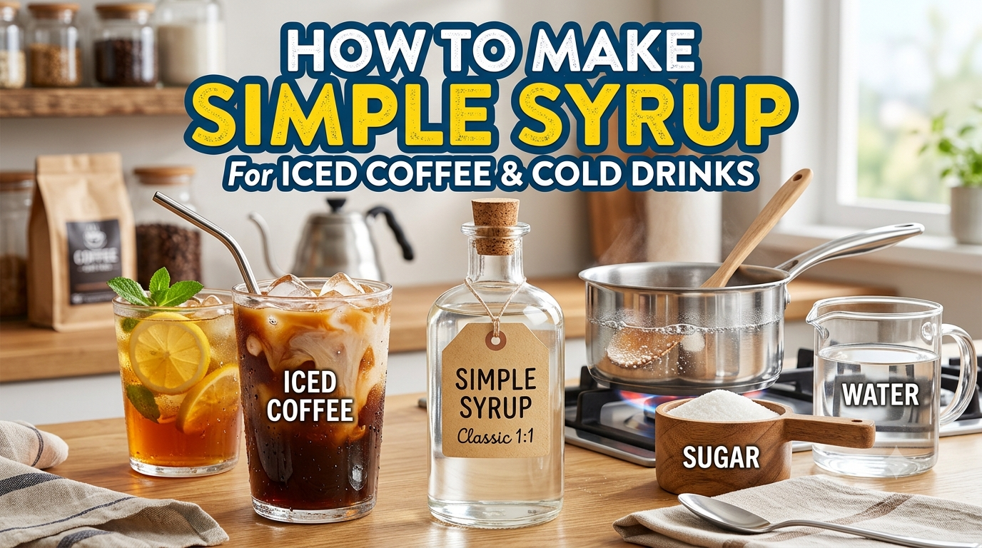 How to Make Simple Syrup for Iced Coffee and Cold Drinks