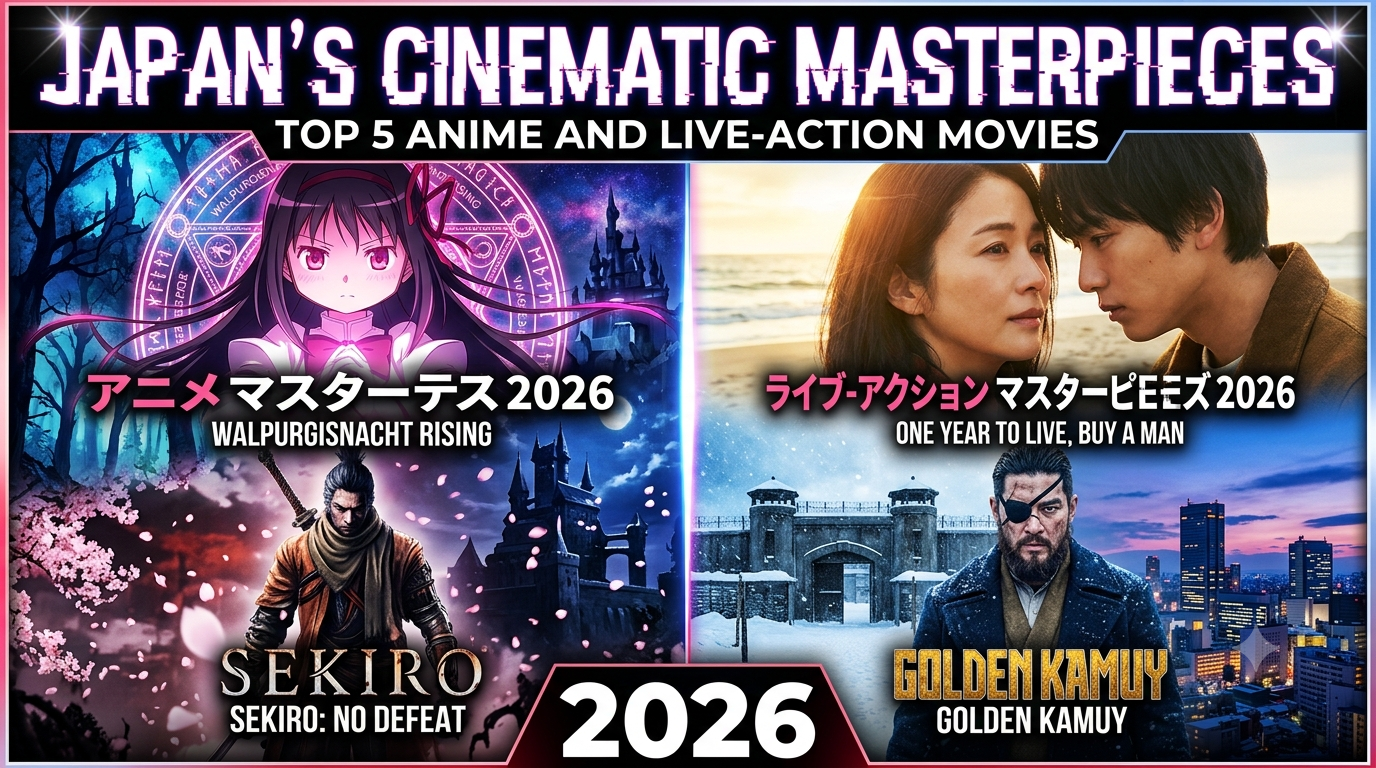 Japan’s Cinematic Masterpieces: Top 5 Anime and Live-Action Movies of 2026
