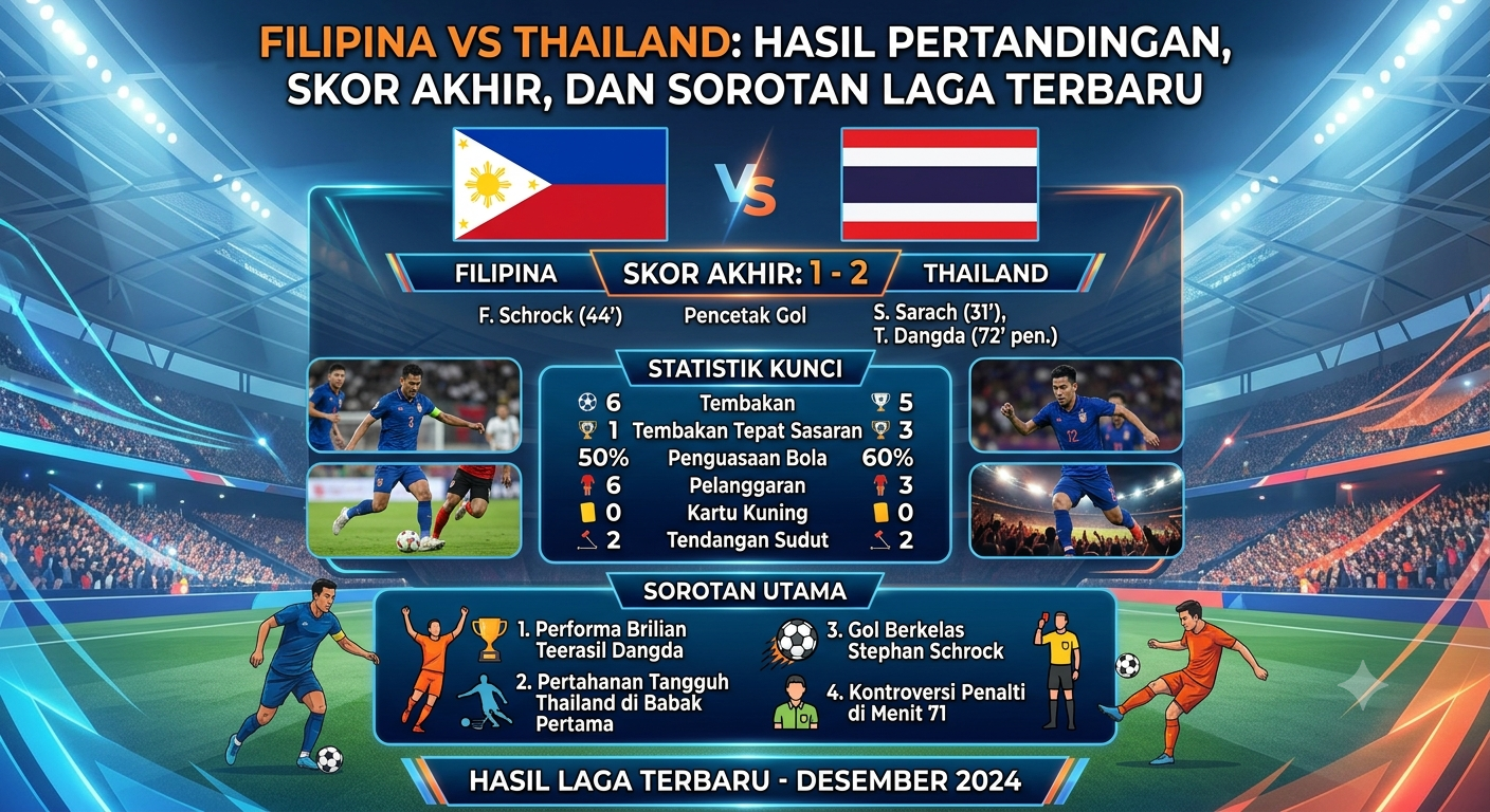 Filipina vs Thailand: Hasil Pertandingan, Skor Akhir, dan Sorotan Laga Terbaru