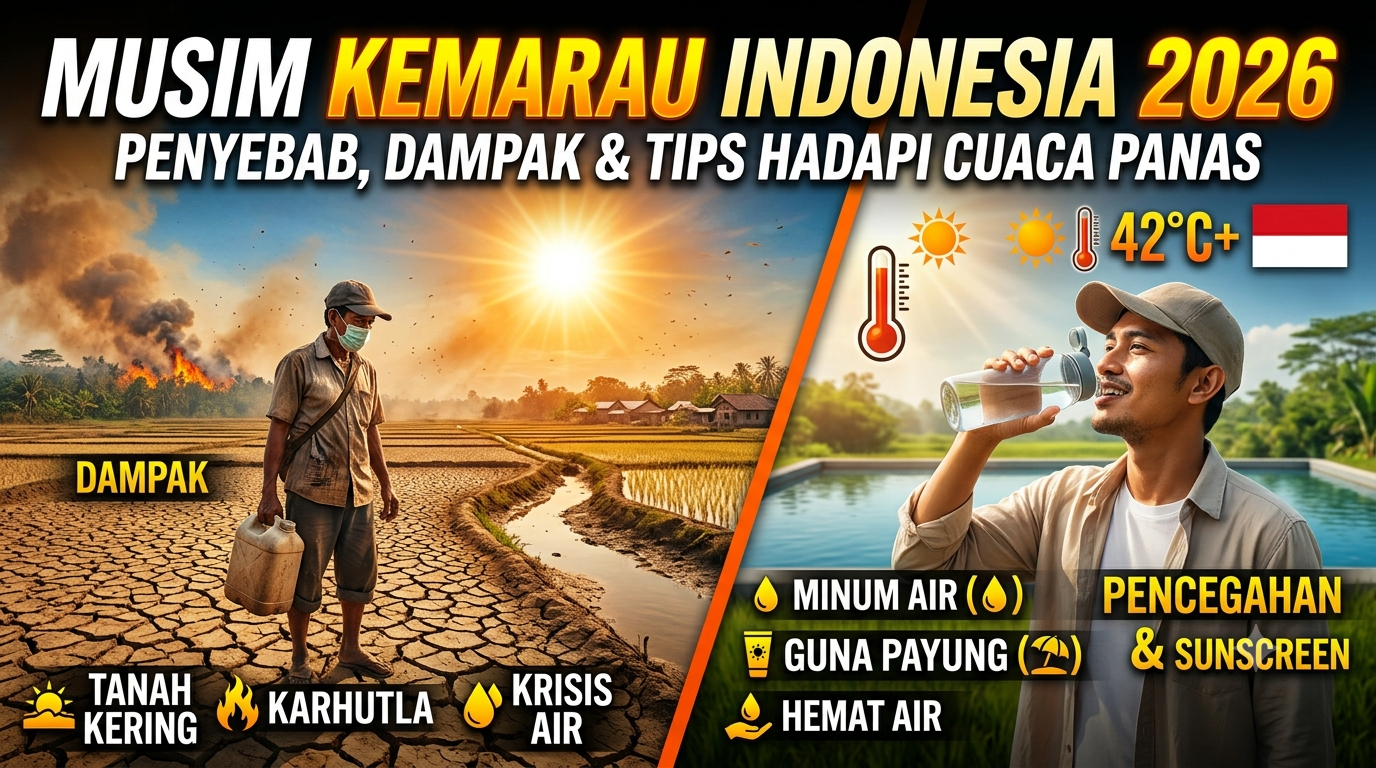 Musim Kemarau Indonesia 2026: Penyebab, Dampak, dan Tips Menghadapi Cuaca Panas