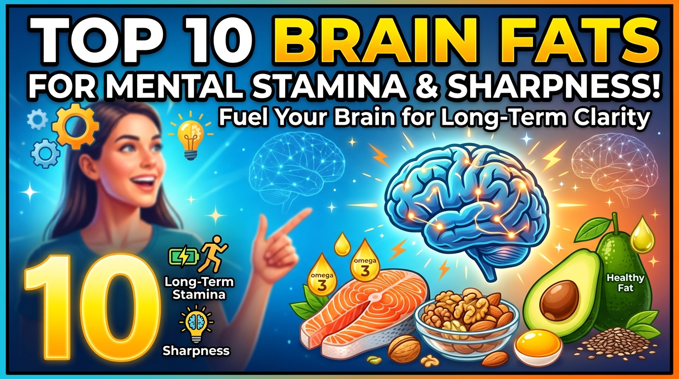 Top 10 Brain Fats That Support Long-Term Mental Stamina and Sharpness