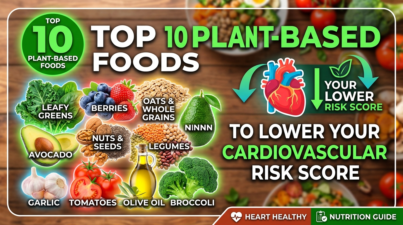 Top 10 Plant-Based Foods to Lower Your Cardiovascular Risk Score
