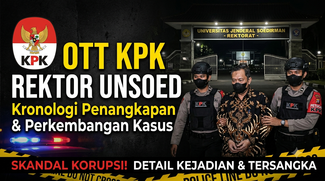 OTT KPK Rektor Unsoed: Kronologi Penangkapan dan Perkembangan Kasus