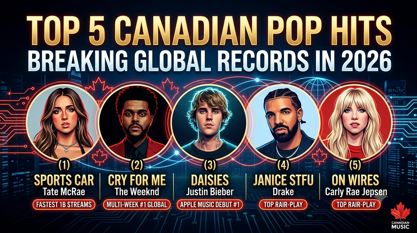 Top 5 Canadian Pop Hits Breaking Global Records in 2026