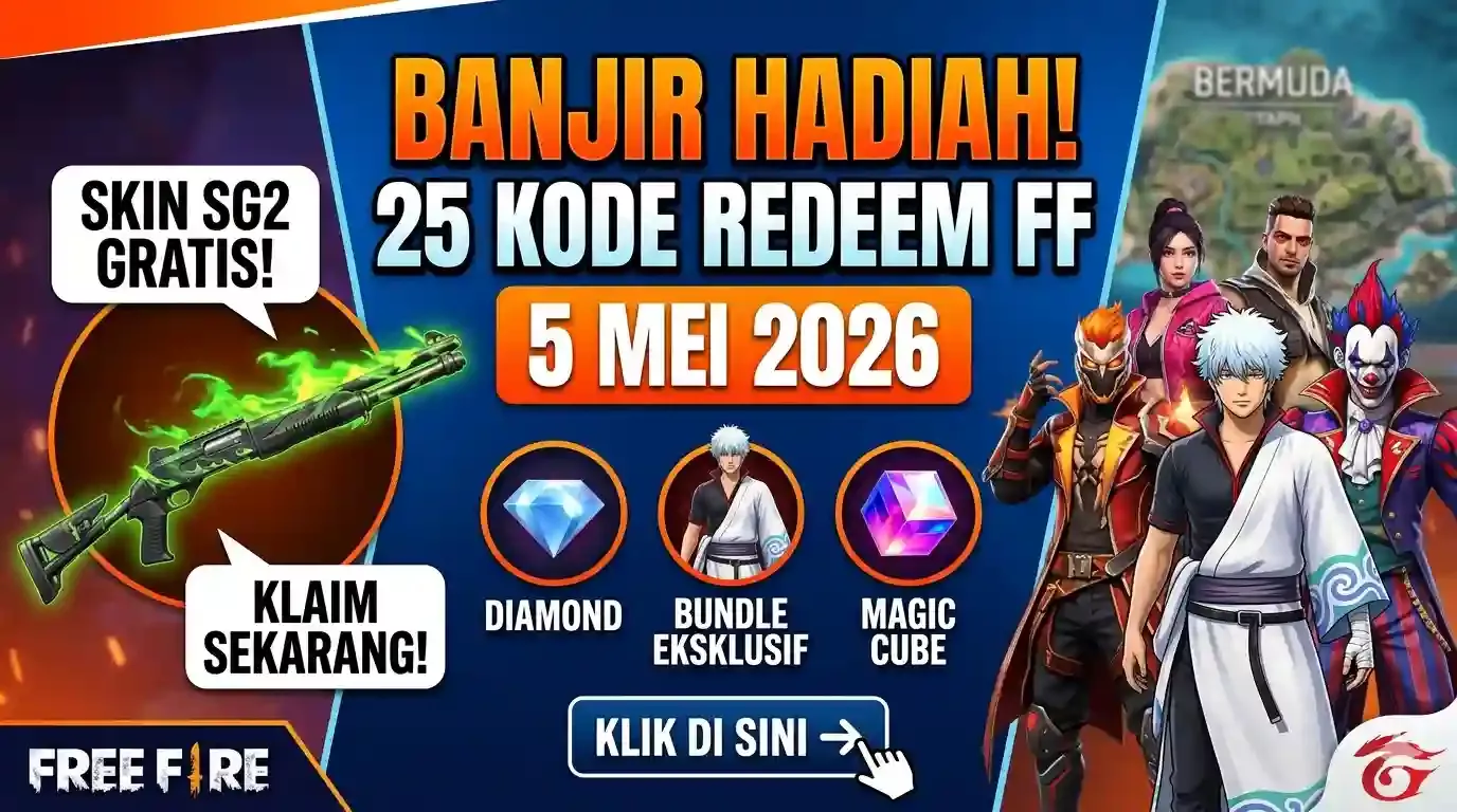 Banjir Hadiah! Klaim Cepat Kode Redeem Terbaru 2026: Ambil Free Token Draw, Skin Legendaris, dan Item Mythic Melimpah